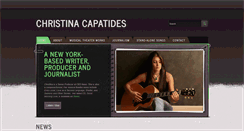 Desktop Screenshot of christinacapatides.com